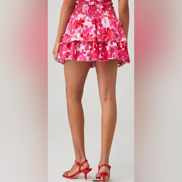 TIARE HAWAII X FashionPass OLIVIA SKIRT In Fiji Flowers Pink Size XS/S & M/L NWT - Picture 6 of 9